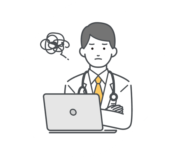 もやもやしているアイコン